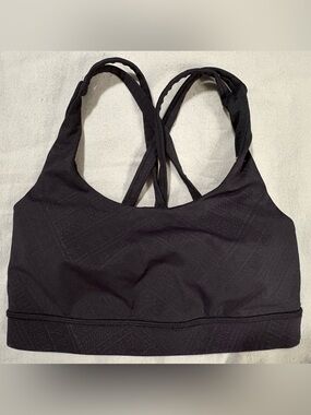 lululemon athletica Black Cross-Back Sports Bra